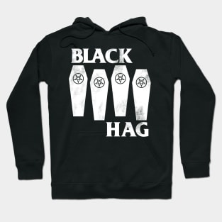 Black Hag - Witch - Occult Goth - Distressed Hoodie